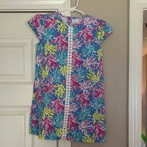 Crown and Ivy Size 5 Colorful Coral Print Dress EUC